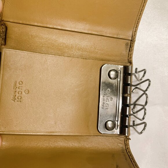 Gucci Key holder Key case Sherry Line Beige Woman Authentic Vintage - Picture 9 of 14